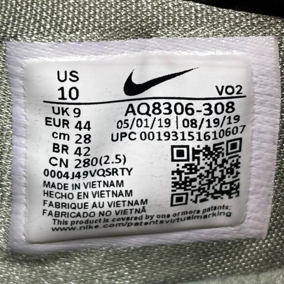 🔴 NIKE METCON 2 JADE STONE Men`s Size 10 Olive Green Training Shoes AQ8306-308 - Picture 8 of 8